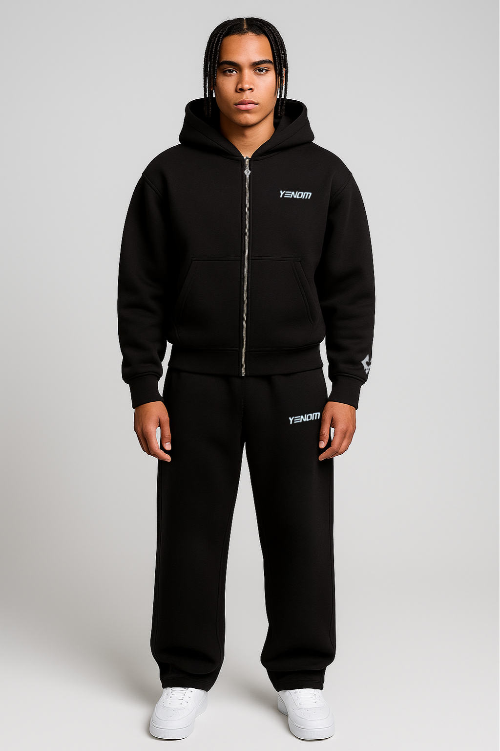 Yenom™ Black Zipper
