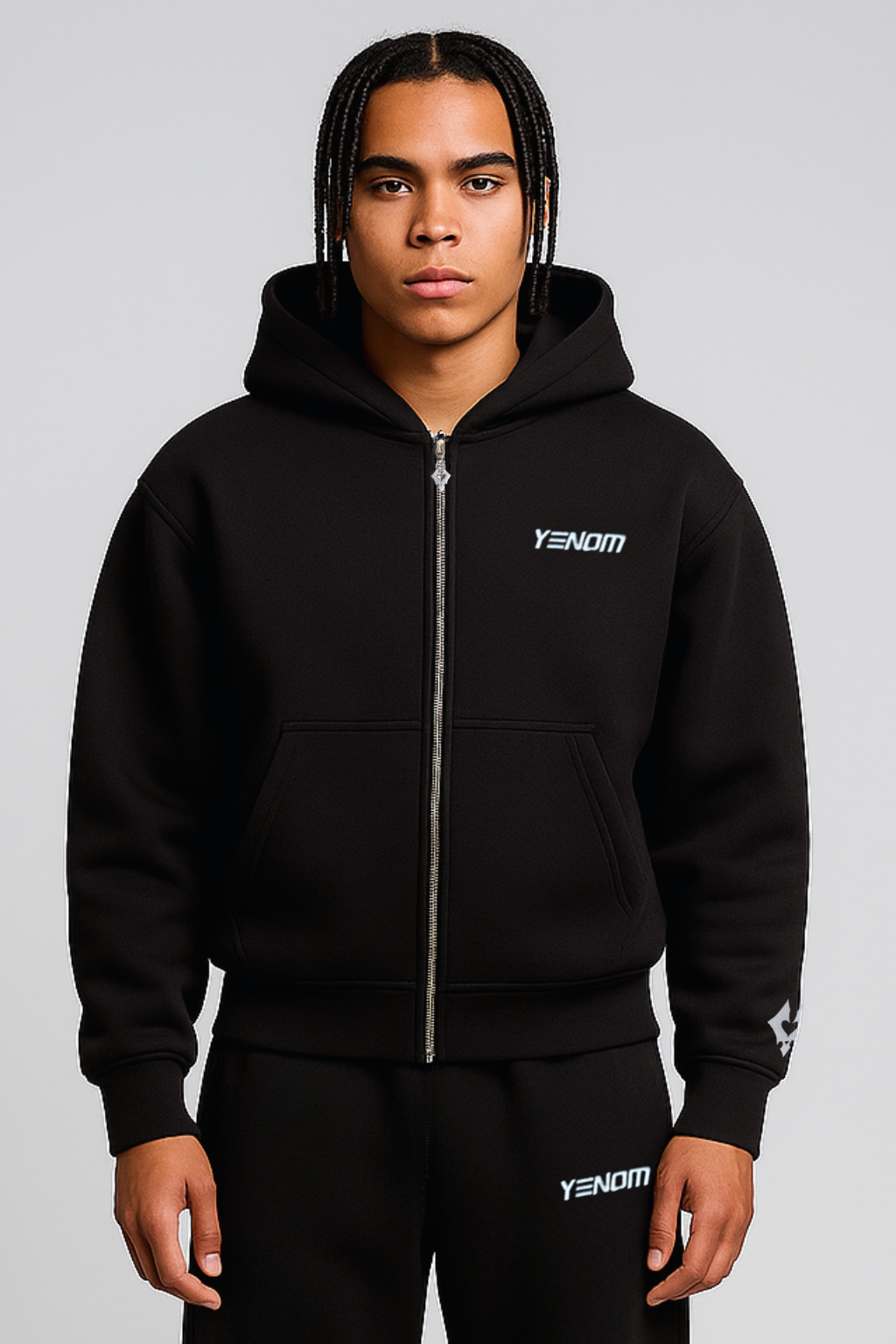 Yenom™ Black Zipper